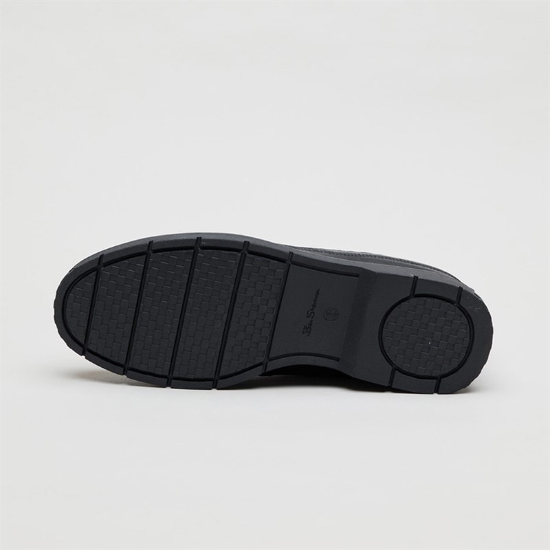 Ben Sherman Junior Boys Strummer Slip On School Shoes Black - Image 5