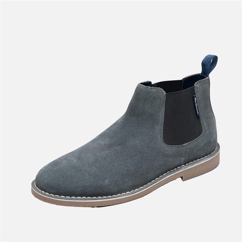 Ben Sherman Mens Garcia Chelsea Boots Grey - Image 2