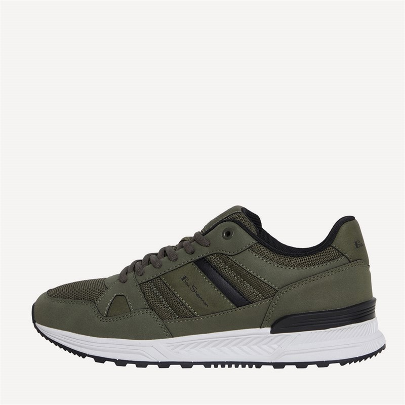 Ben Sherman Mens Fowler Trainers Khaki/Black