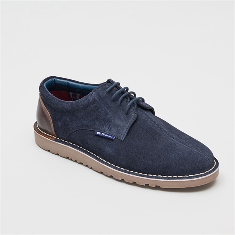 Ben Sherman Mens Daltrey Shoes Navy/Brown - Image 2