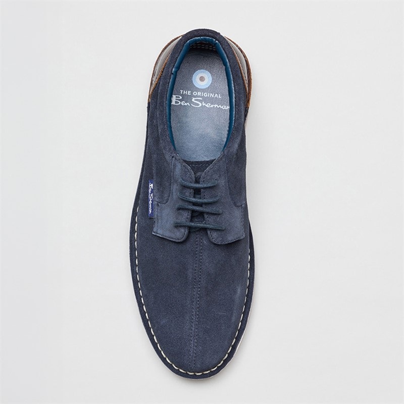 Ben Sherman Mens Daltrey Shoes Navy/Brown - Image 3