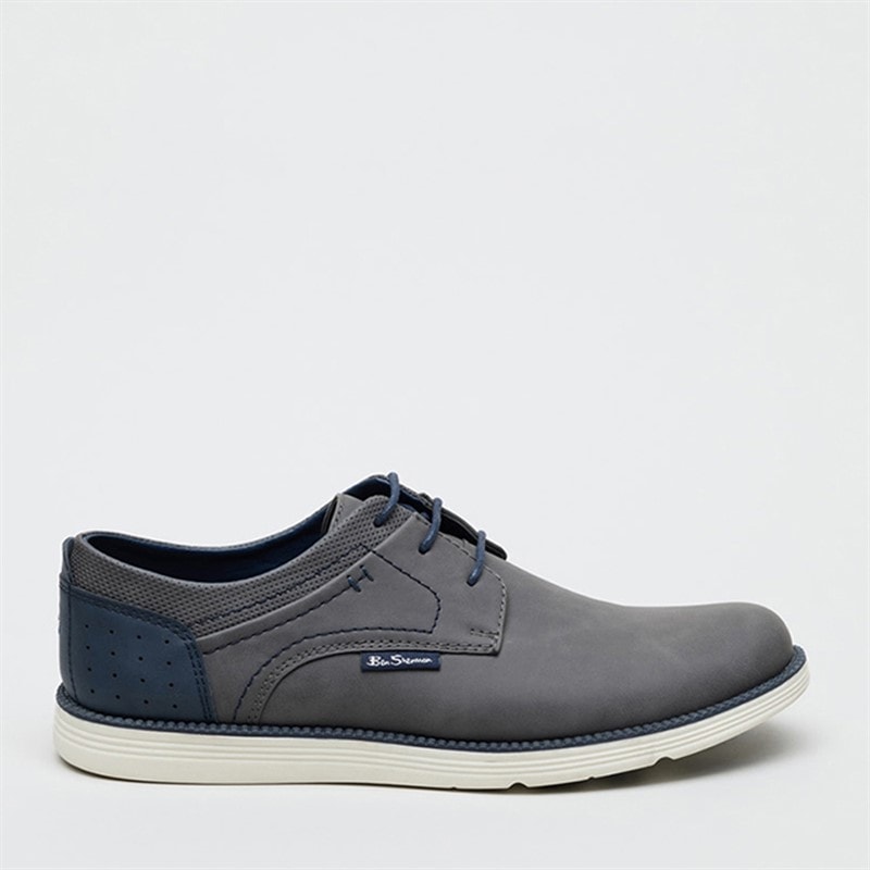 Ben Sherman Mens Havana Shoes Grey/Navy