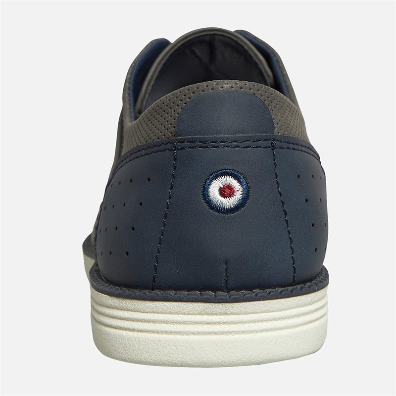 Ben Sherman Mens Havana Shoes Grey/Navy - Image 4
