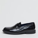 Ben Sherman Mens Chancery Loafers Black Shine