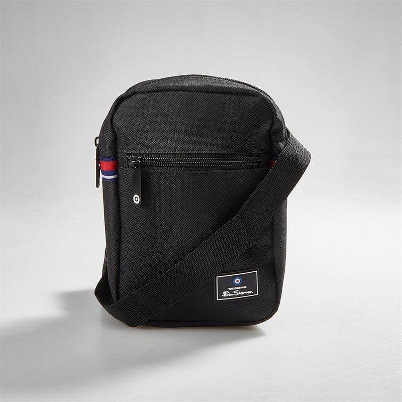 Ben Sherman Mens Bremner 2 Cross Body Bag Black - Image 2