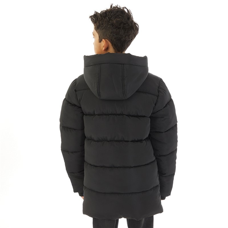 Ben Sherman Boys Heavy Puffer Coat Black - Image 2