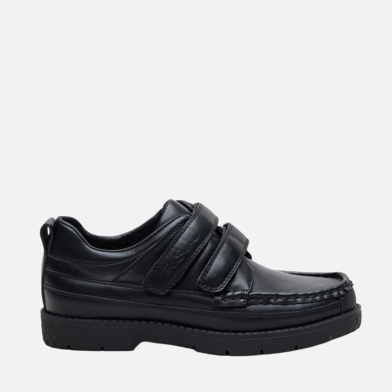 Ben Sherman Mens Strum Velcro Shoes Black