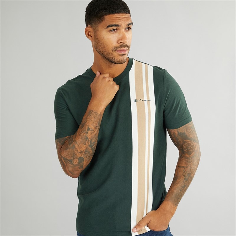 Ben Sherman Mens House Mod T-Shirt Dark Green - Image 1