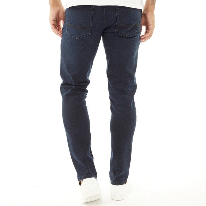 Ben Sherman Mens Slim Fit Jeans Dark Blue Stonewash - Image 2