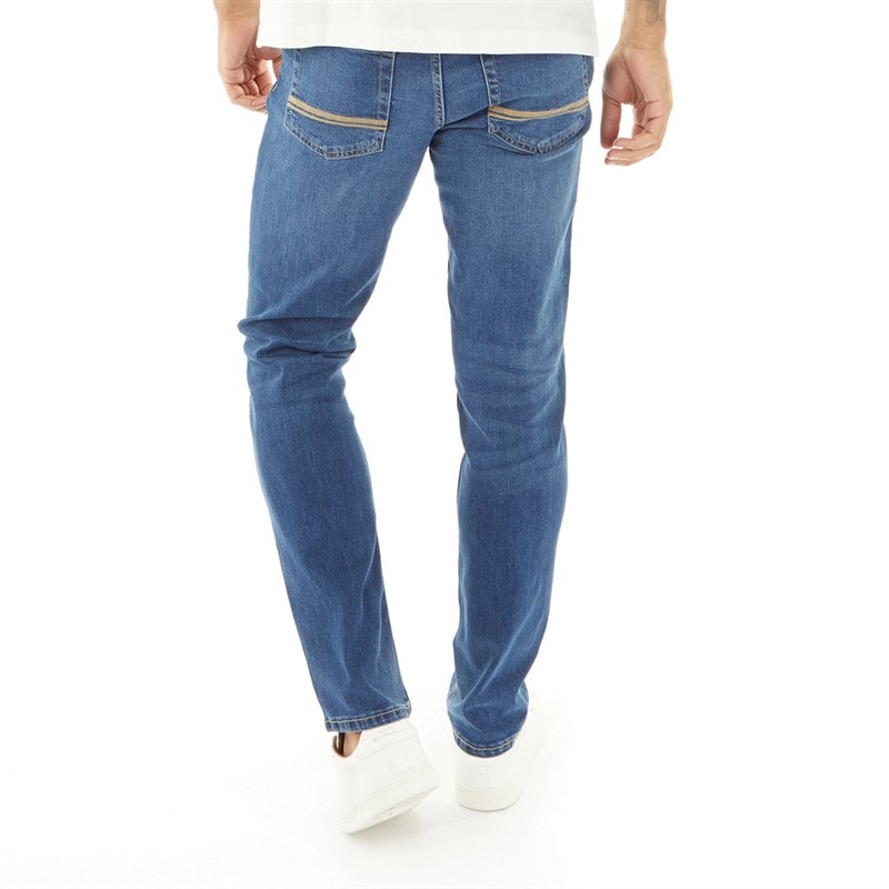 Ben Sherman Mens Slim Fit Jeans Navy Overdye - Image 2