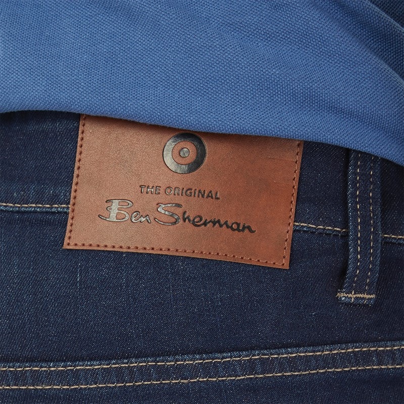 Ben Sherman Mens Slim Fit Jeans Rinse Wash - Image 3