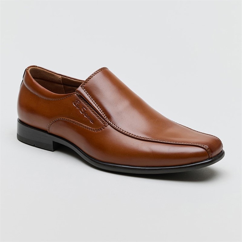 Ben Sherman Mens Durham Shoes Tan Burnish - Image 2