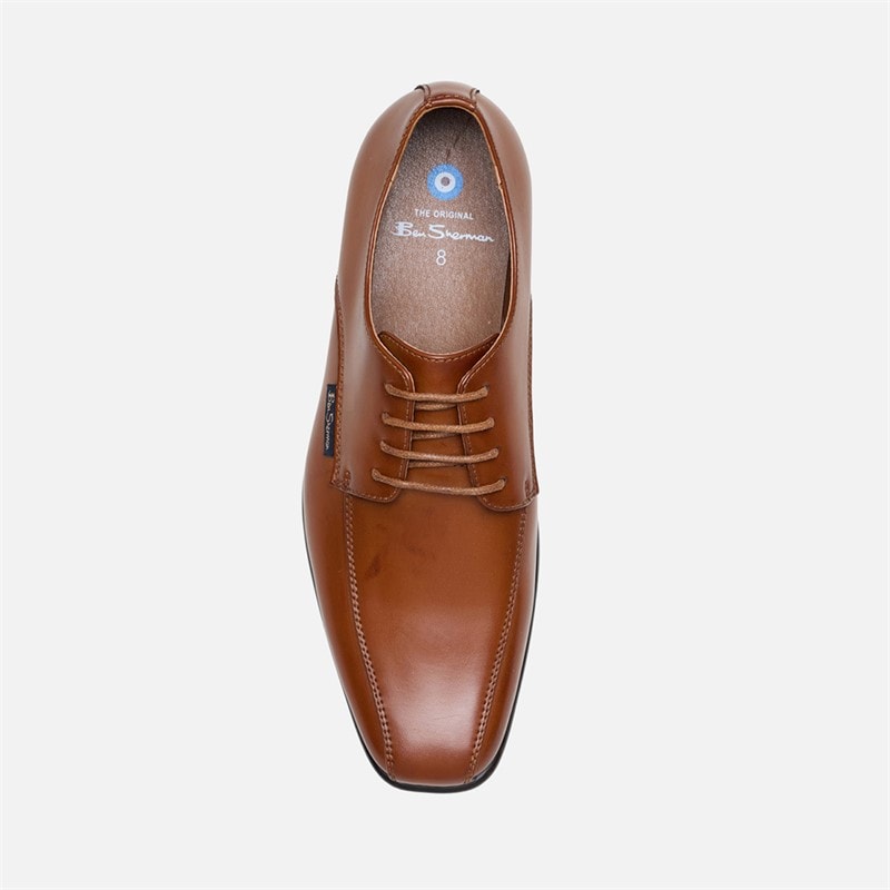 Ben Sherman Mens Durham Shoes Tan Burnish - Image 3
