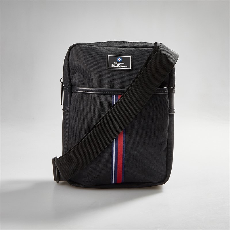 Ben Sherman Mens Cohen Cross Body Bag Black - Image 2