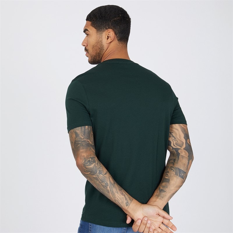Ben Sherman Mens Three Pack T-Shirts Dark Navy/Dark Green/White - Image 2