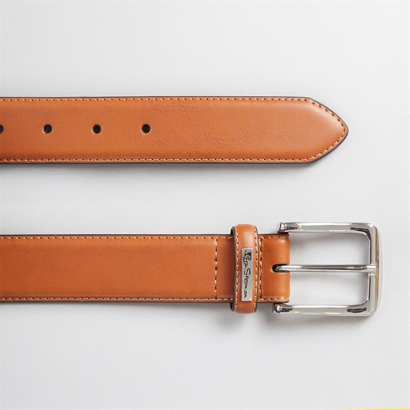 Ben Sherman Mens Curtis Belt Tan - Image 2