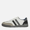 Ben Sherman Mens Sokka Stripe Trainers White/Grey/Black