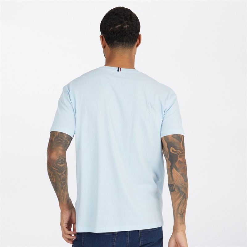 Ben Sherman Mens Otto Three Pack T-Shirts Lilac/Teal/Skyway - Image 2