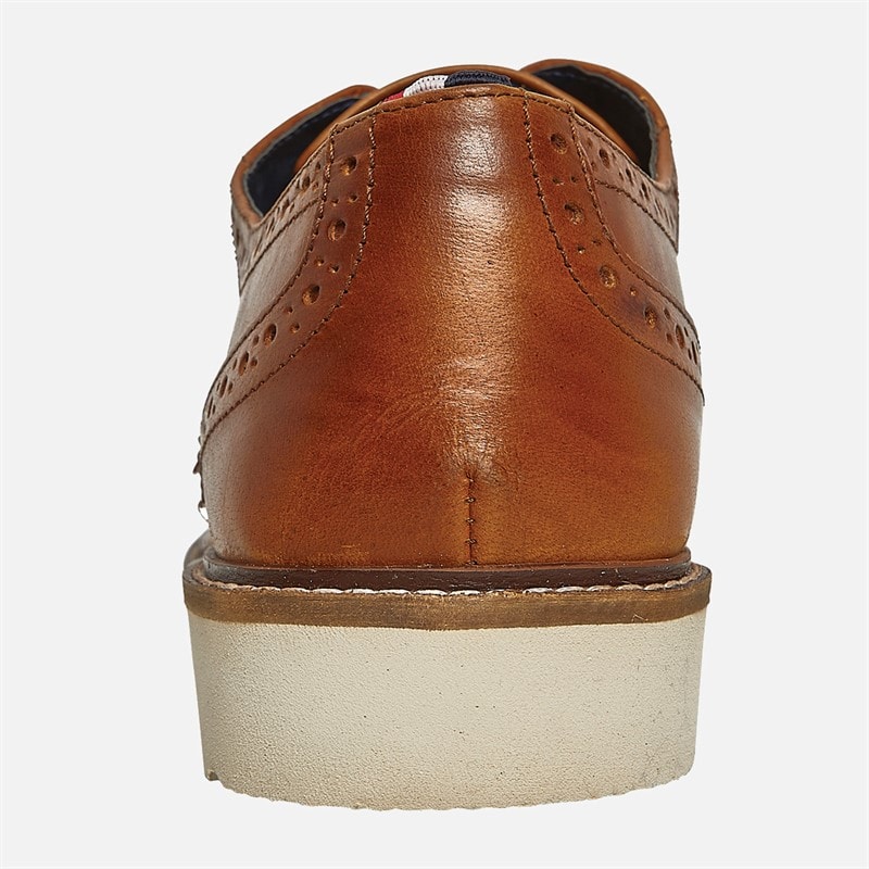 Ben Sherman Mens Hampton Brogue Shoes Tan - Image 4