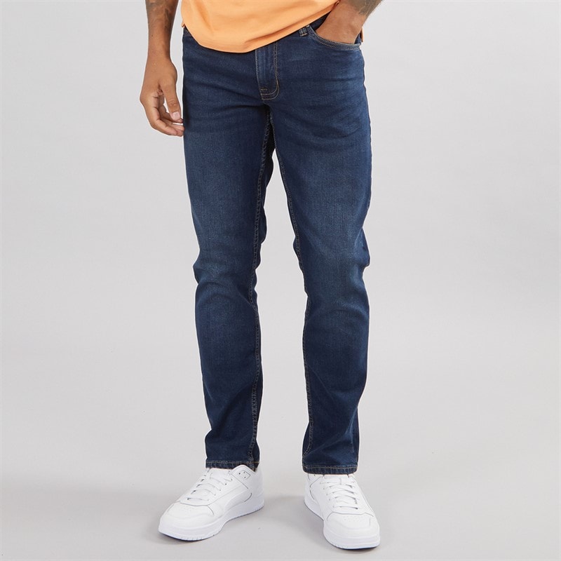 Ben Sherman Mens Slim Fit Jeans Dark Blue Vintage Wash