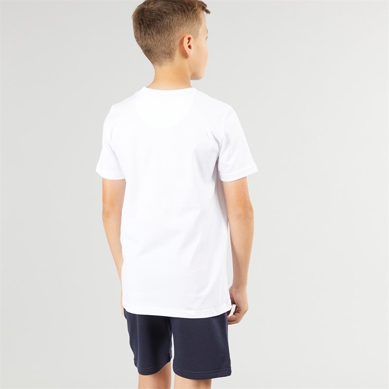 Ben Sherman Boys Graphic T-Shirt And Shorts Set White - Image 2