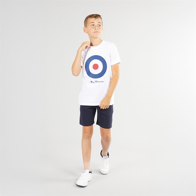 Ben Sherman Boys Graphic T-Shirt And Shorts Set White - Image 4