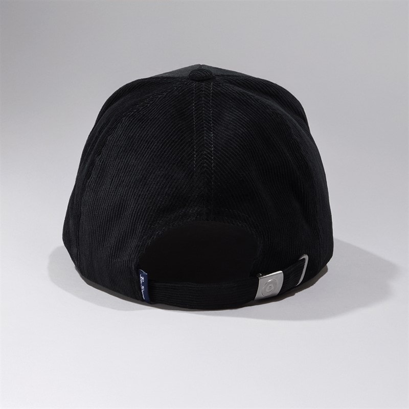 Ben Sherman Mens Havant Cord Cap Black - Image 2