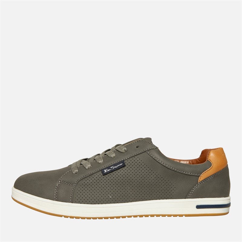 Ben Sherman Mens Detour Perf Shoes Grey PU