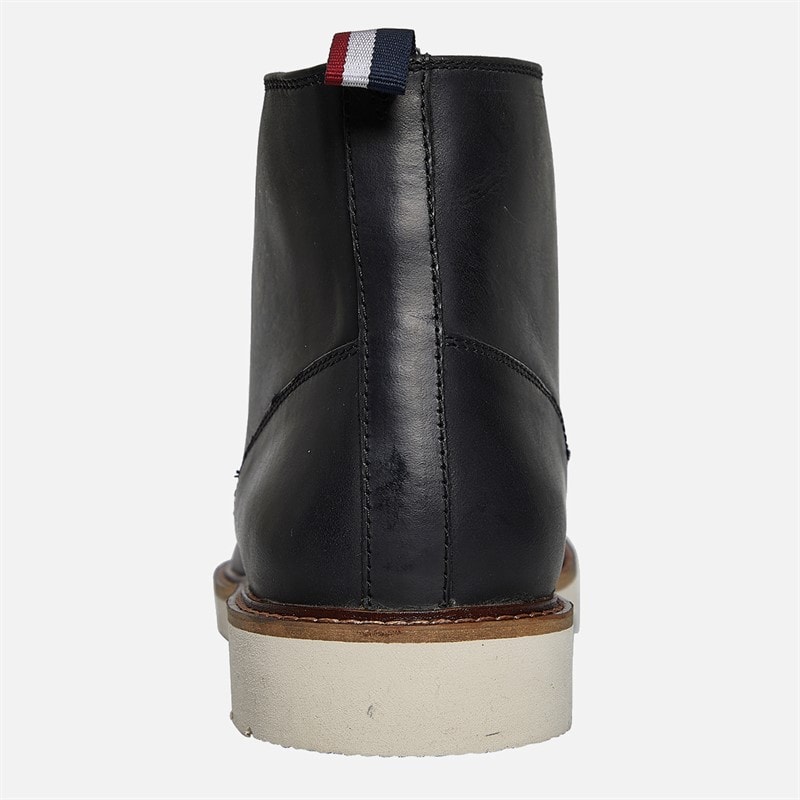 Ben Sherman Mens Hampton Chukka Boots Black Waxy - Image 4