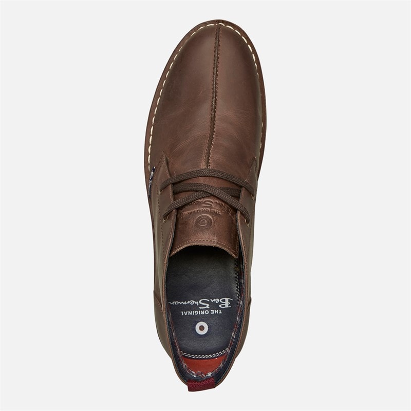 Ben Sherman Mens Townshend 2 Chukka Boots Waxy Brown - Image 4