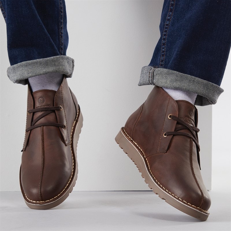 Ben Sherman Mens Townshend 2 Chukka Boots Waxy Brown - Image 5