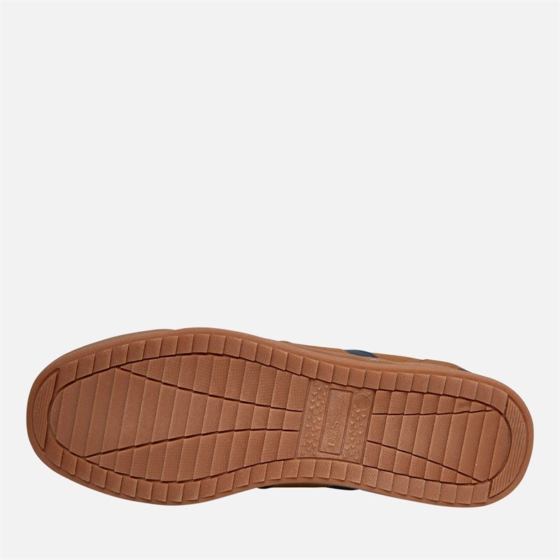 Ben Sherman Mens Keeler Trainers Tan/Navy - Image 2