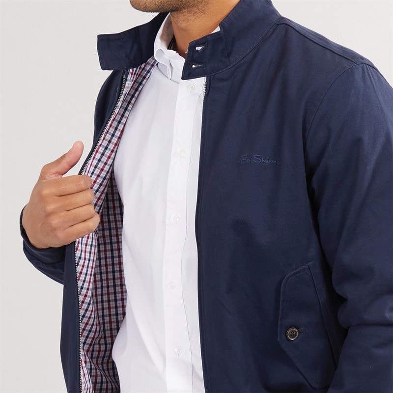 Ben Sherman Mens Signature Harrington Jacket Dark Navy - Image 3