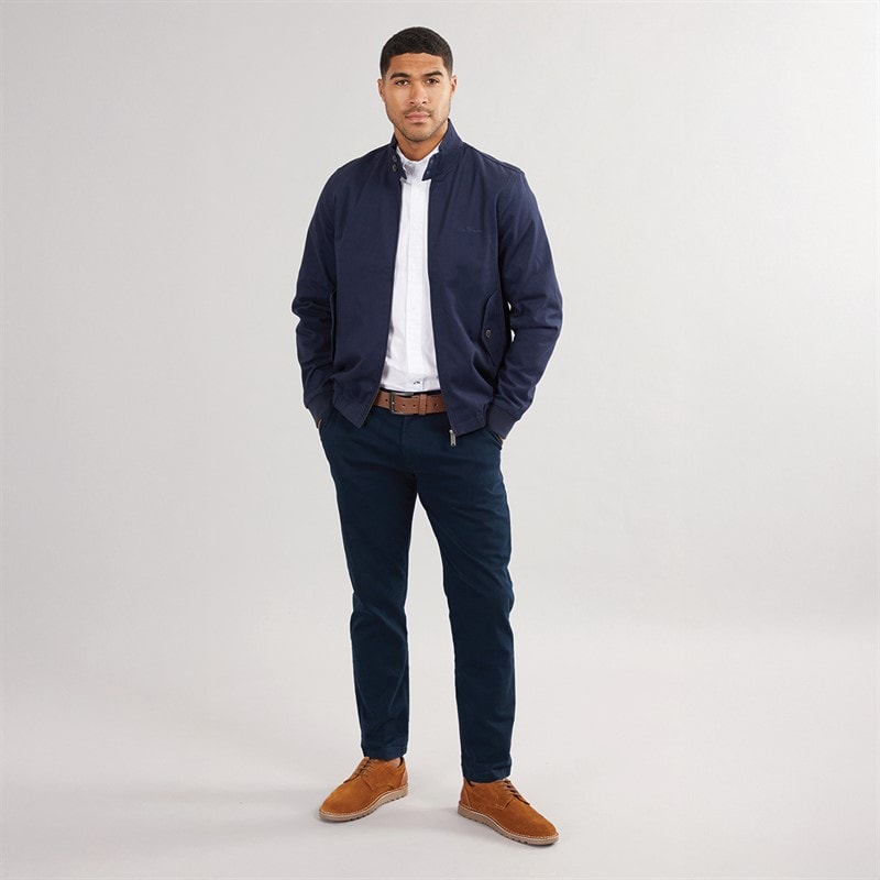Ben Sherman Mens Signature Harrington Jacket Dark Navy - Image 5