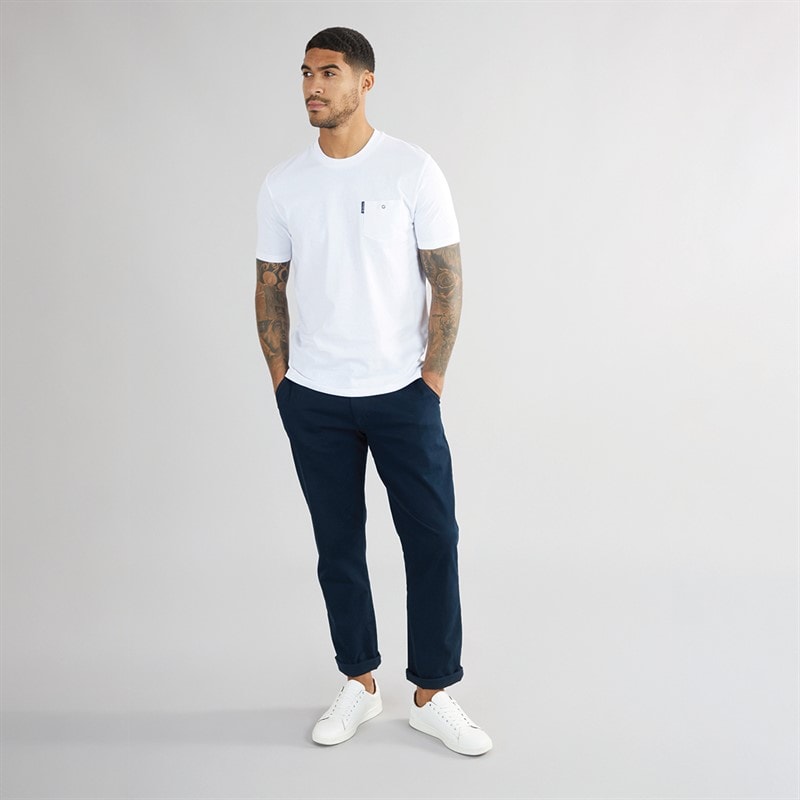 Ben Sherman Mens Signature Pocket T-Shirt White - Image 4