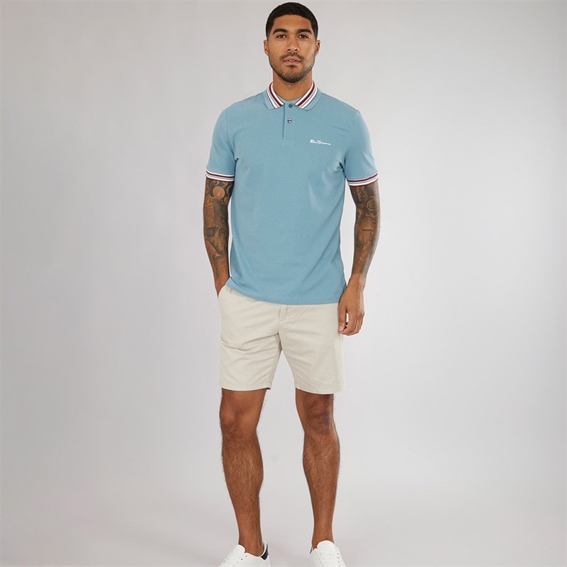 Ben Sherman Mens House Collar Polo Shirt Petrol - Image 4