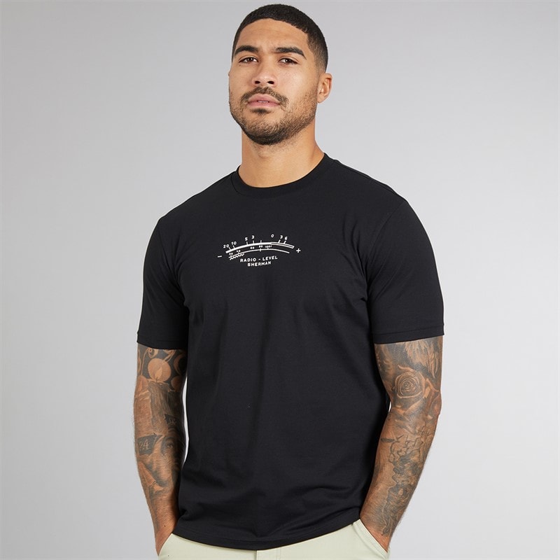 Ben Sherman Mens Radio Vibe T-Shirt Black - Image 2