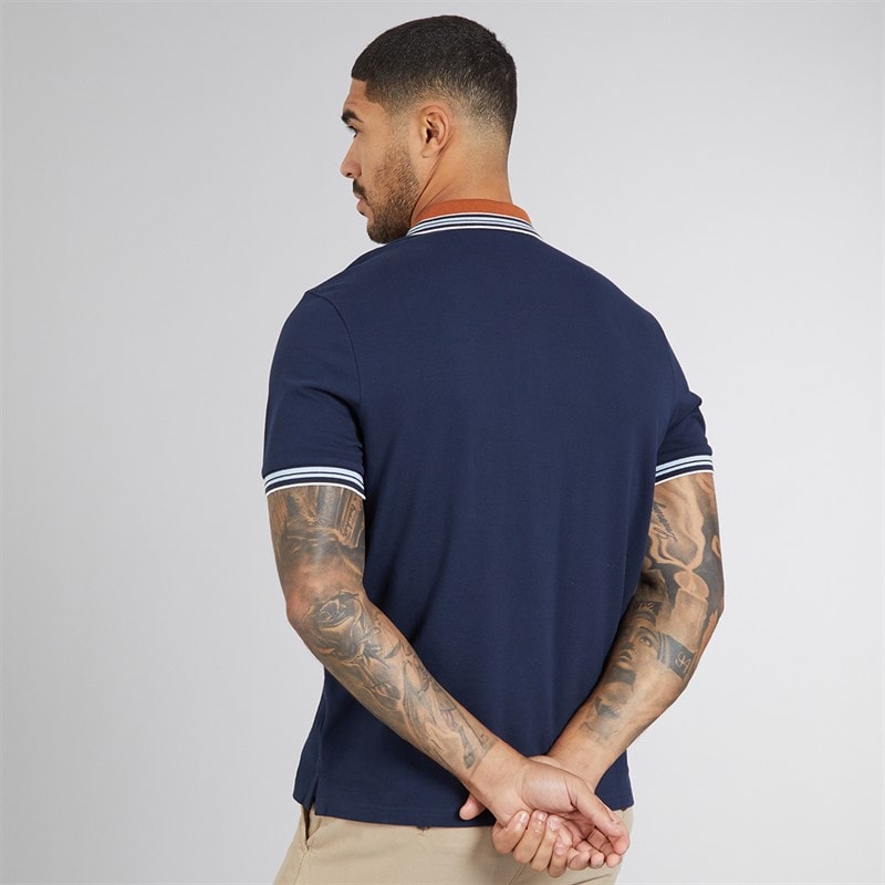 Ben Sherman Mens House Collar Polo Shirt Dark Navy - Image 2