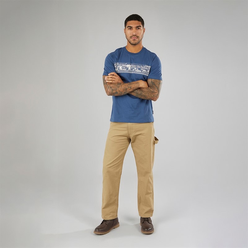 Ben Sherman Mens Street Stripe T-Shirt Indigo - Image 3