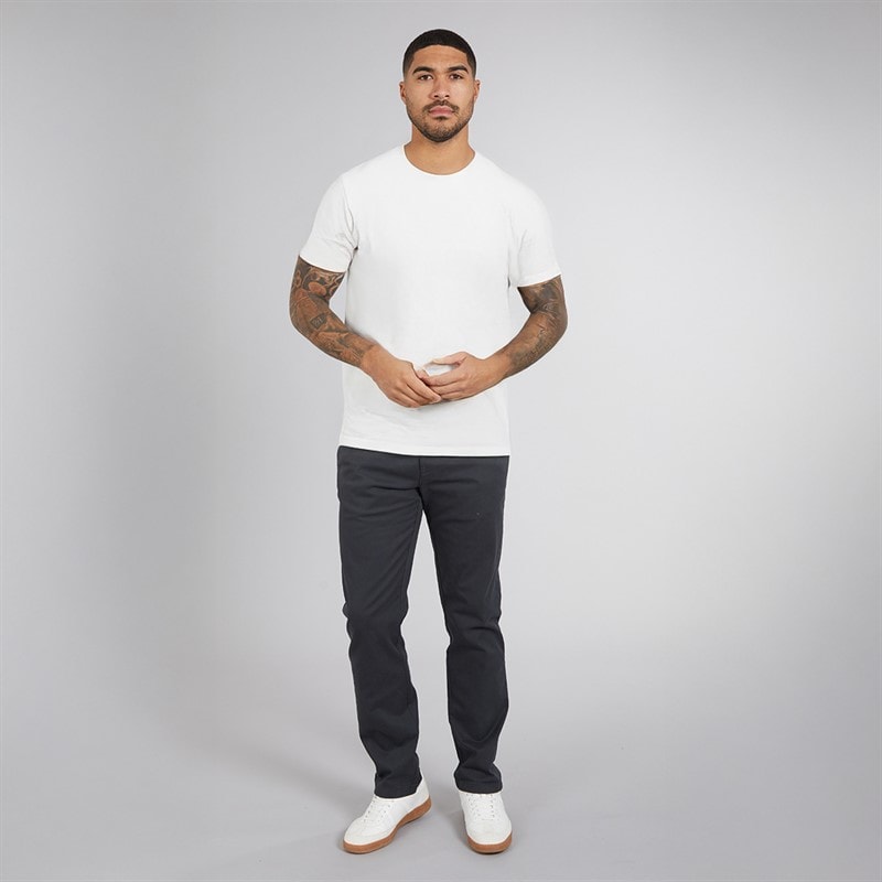 Ben Sherman Mens Jacquard Pique T-Shirt Snow White - Image 3