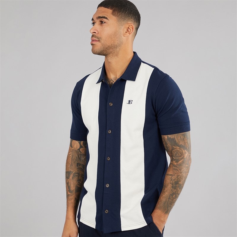 Ben Sherman Mens Mid Pique Polo Shirt Dark Navy - Image 1