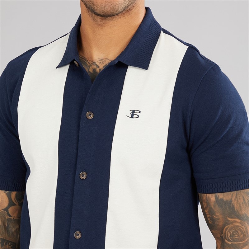 Ben Sherman Mens Mid Pique Polo Shirt Dark Navy - Image 3