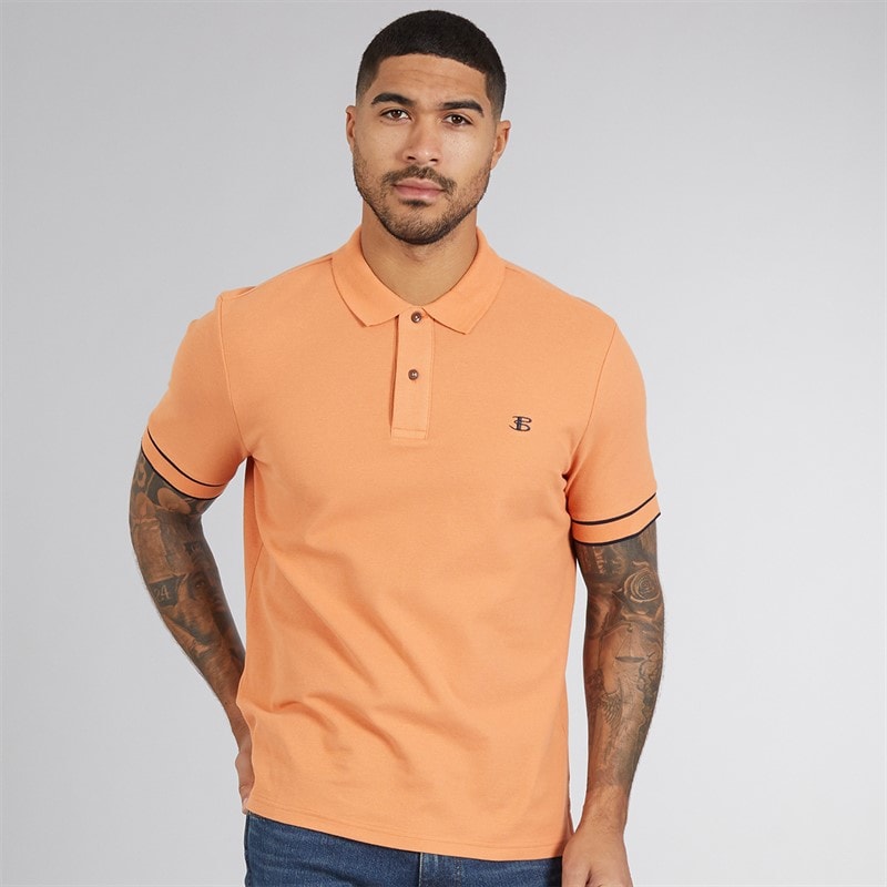 Ben Sherman Mens Polo Shirt Sunblush