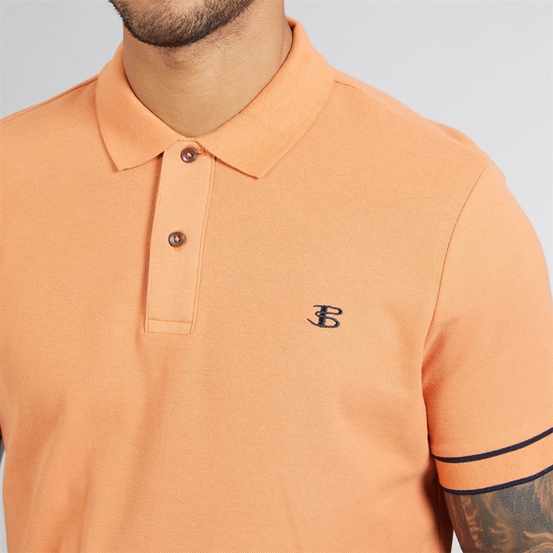 Ben Sherman Mens Polo Shirt Sunblush - Image 3