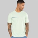 Ben Sherman Mens Core Stripe T-Shirt Light Green