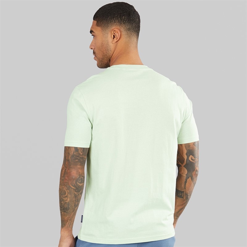 Ben Sherman Mens Core Stripe T-Shirt Light Green - Image 2