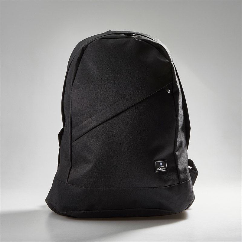 Ben Sherman Mens Contrast Panel Backpack Black - Image 2