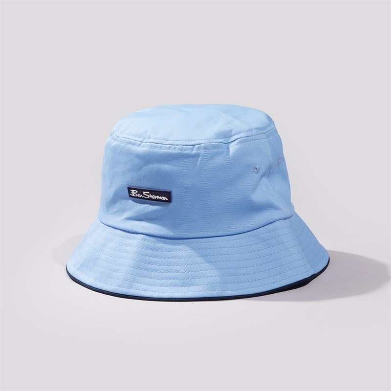 Ben Sherman Mens Bucket Hat Blue - Image 1
