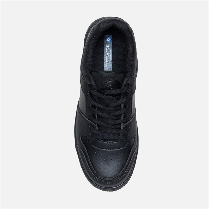 Ben Sherman Junior Boys Brooklyn Lace Trainers Black - Image 3