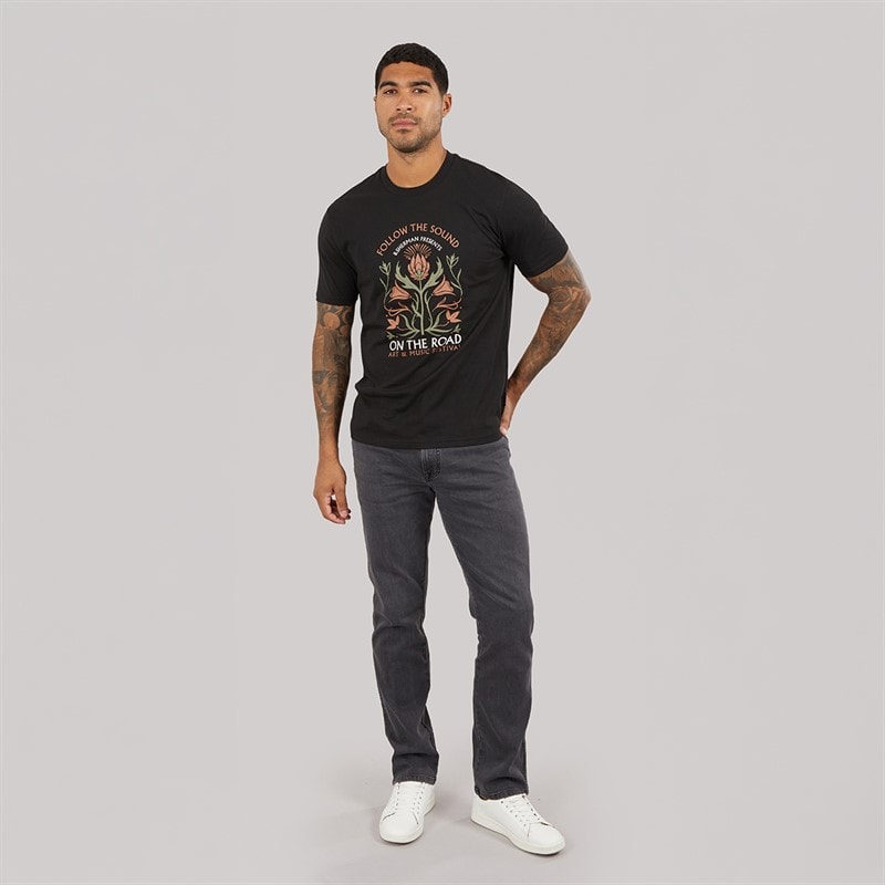 Ben Sherman Mens Festival T-Shirt Black - Image 3